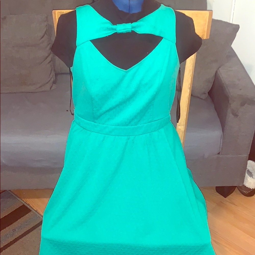 Green pastel dress